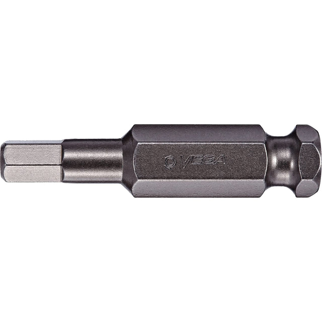 Power Bit, Hex, 1/8" Tip, 7/16" Drive Size, 2" Length