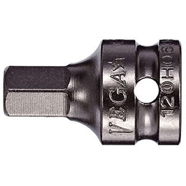 Socket Bit, Hex, 6 mm x 3/4" L, 1/4" Drive