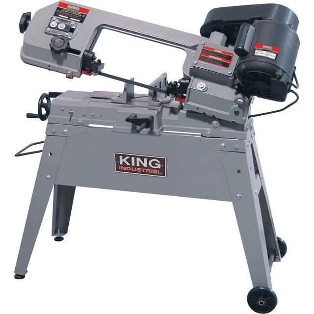 Metal Cutting Band Saw, Horizontal/Vertical, 5" Round and 4-1/2" x 6" Rectangular Cutting Capacity