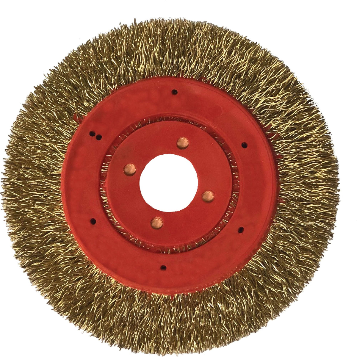 No Throw Partial Encapsulated Wire Wheel, 3" Dia., 0.012" Fill, 1/4" Arbor