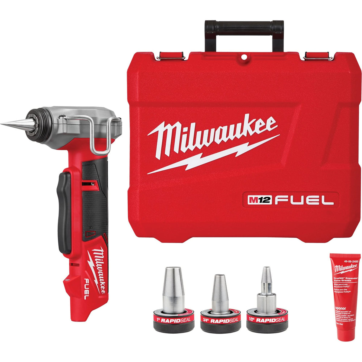M12 Fuel™ ProPex® Expander Kit with 1/2"-1" Rapid Seal™ ProPex® Expander Heads