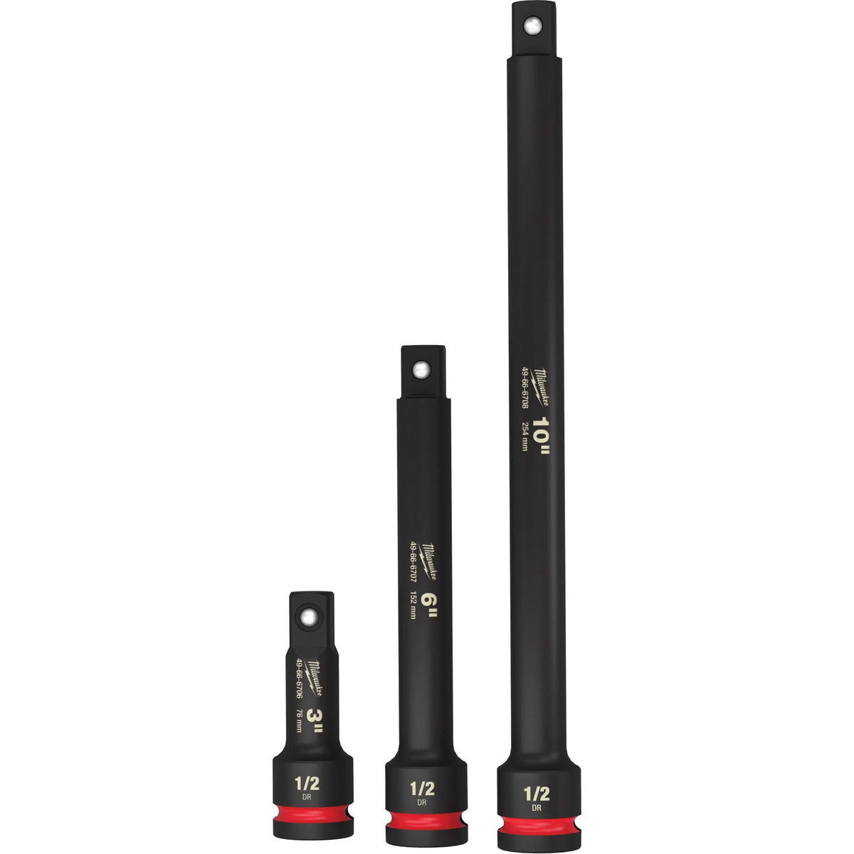 Shockwave™ Impact Duty™ Socket Extension Set, Impact, 1/2" Drive, 3"/6"/10" L