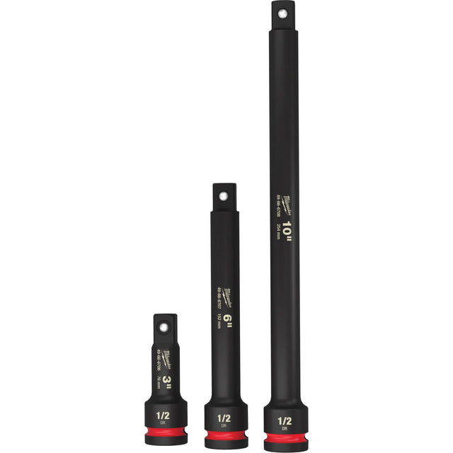 Shockwave™ Impact Duty™ Socket Extension Set, Impact, 1/2" Drive, 3"/6"/10" L