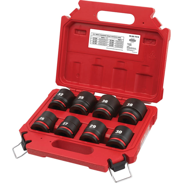 Shockwave™ Impact Duty™ Metric 6 Point Socket Set, 8 Pcs, Impact, 3/4" Drive Size