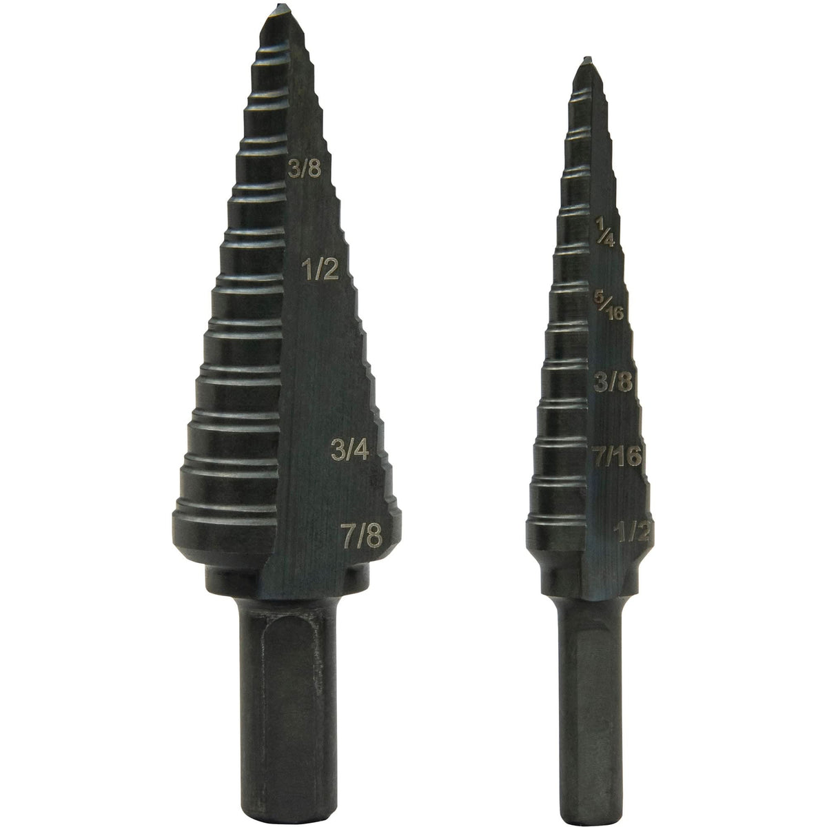Step Bit Set, 1/8"/3/16" - 1/2"/7/8"