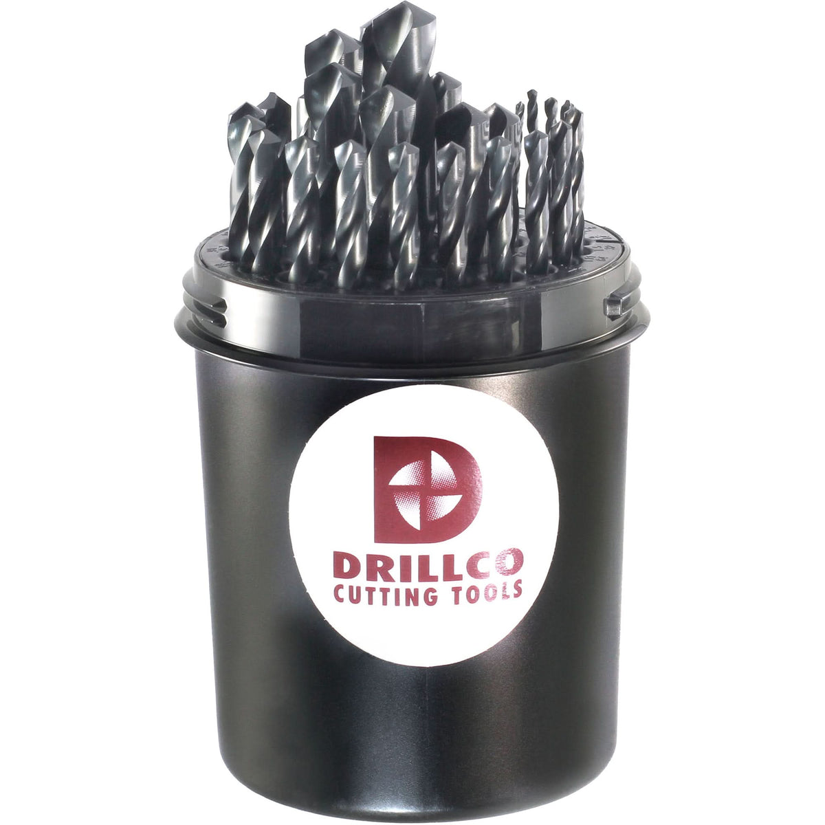 Drillco® Nitro Heavy-Duty Mechanic's Length Drill Bit Set, 29 Pieces, High Speed Steel