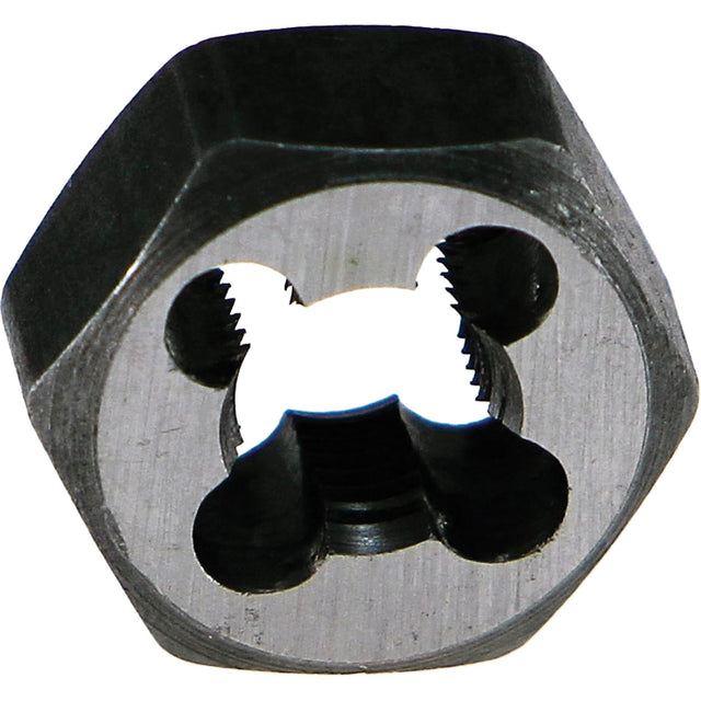 Drillco® Hex Rethreading Die, 1-13/16" Dia., 1"-14 Thread, Carbon Steel