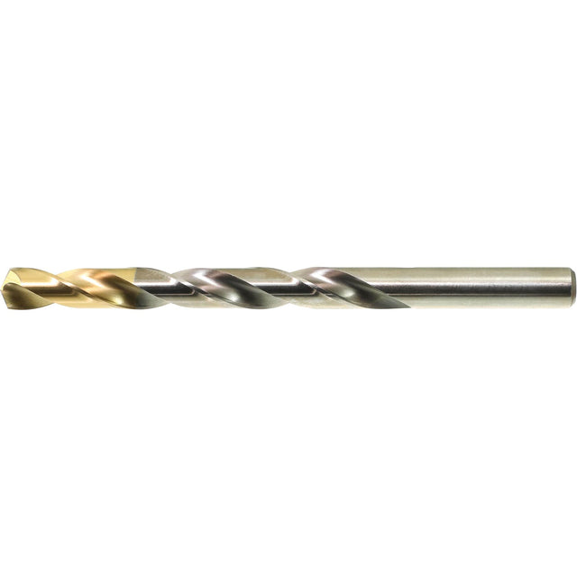 Drillco® TiN Tipped Jobber Drill Bit, High Speed Steel, 17/64", 4-1/8" L, 2-7/8" Flute, 135° Point Angle