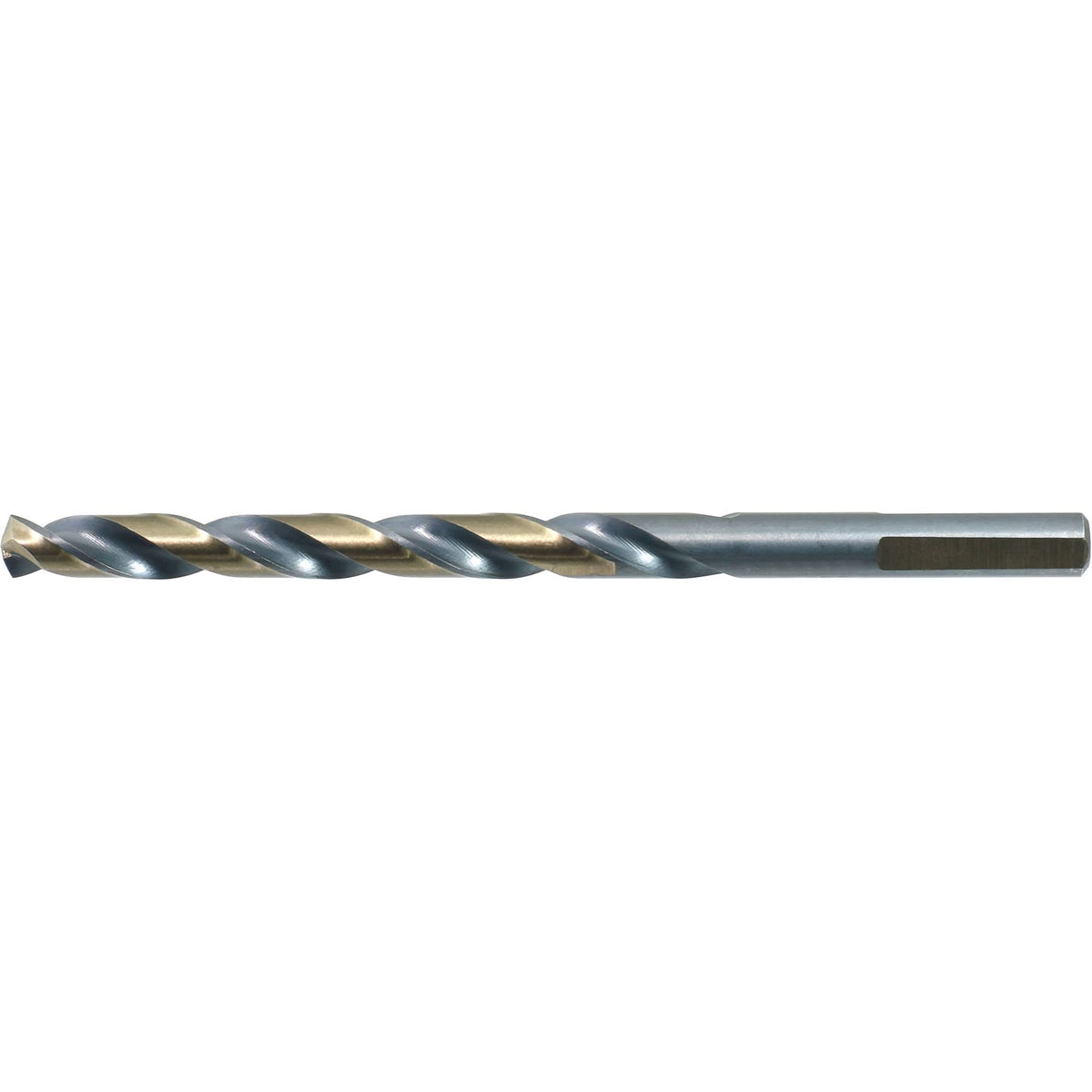 Drillco® 3-Flat Shank Jobber Drill Bit, High Speed Steel, 1/4", 4" L, 2-3/4" Flute, 140° Point Angle