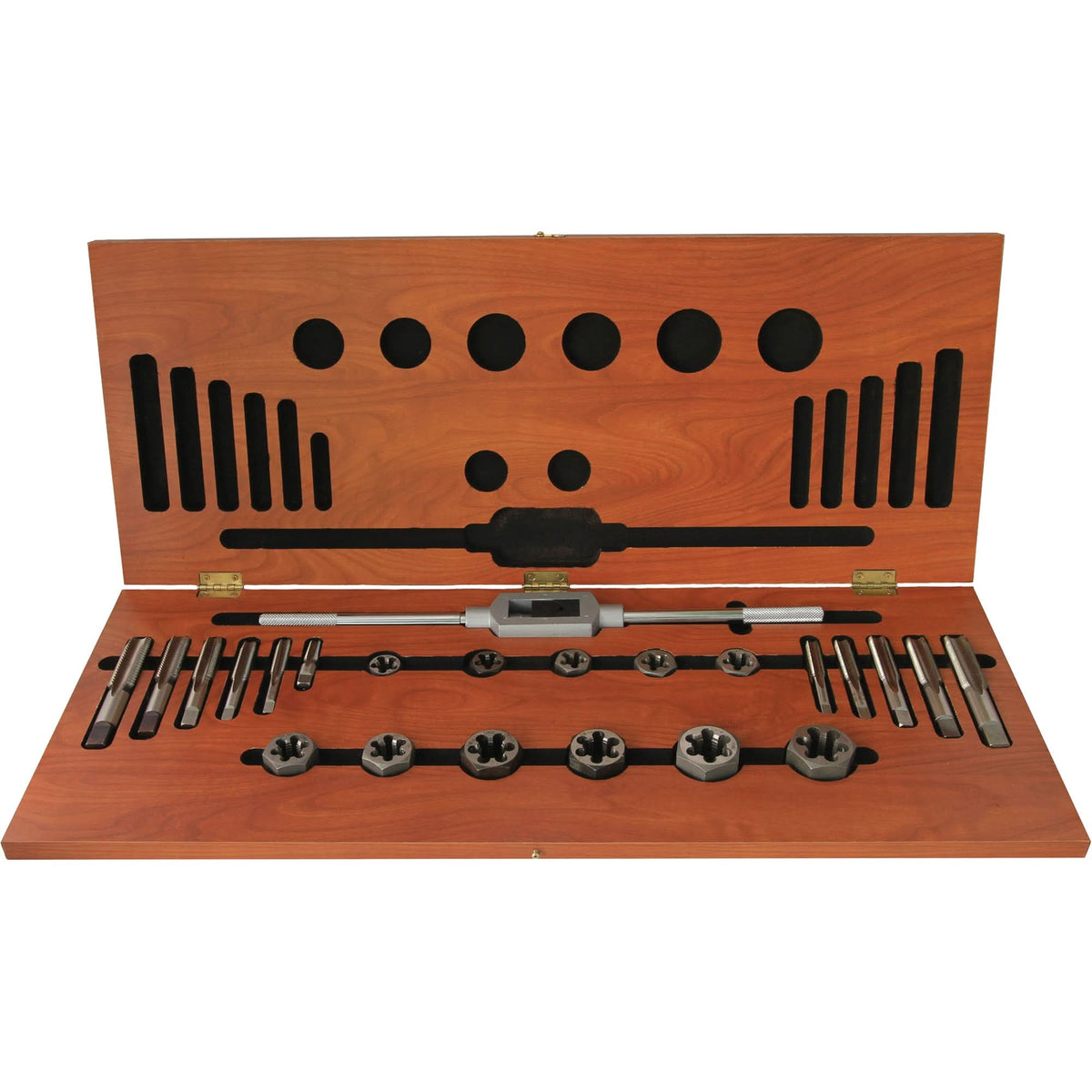 Drillco® Tap & Round Adjustable Die Set, 38 Pieces