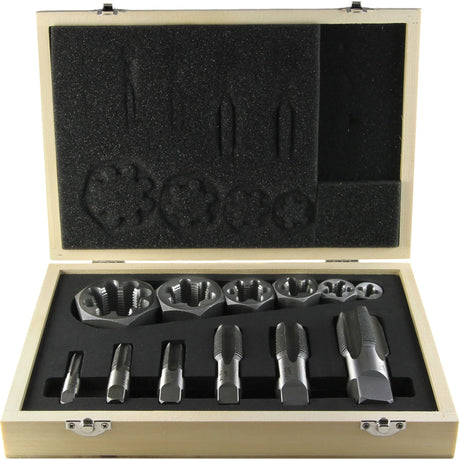 Drillco® Pipe Tap Set, 12 Pieces