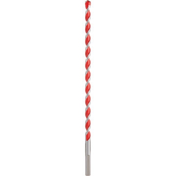 Hammer Drill Bit, 3/8", 3-Flat Shank, Carbide