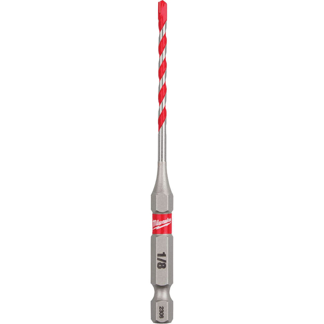 Shockwave™ Hammer Drill Bit, 1/8", Hex Shank, Carbide