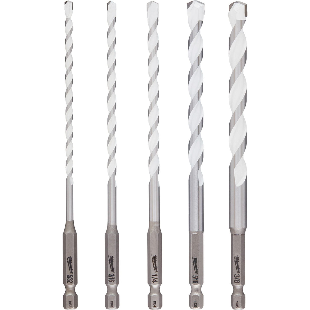 Shockwave™ Multi-Material Drill Bit Set, 5 Pieces, Carbide