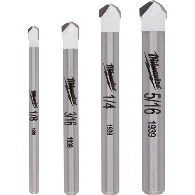 Natural Stone Bit Set, 4 Pieces, Carbide
