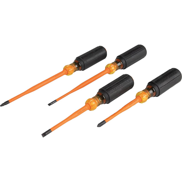 Slim-Tip Insulated Screwdriver Set, 1000 V, 4 Pcs