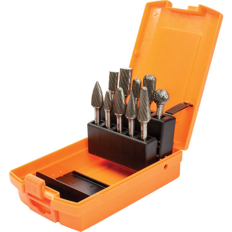 DC Carbide Burr Kit, 10 Pieces