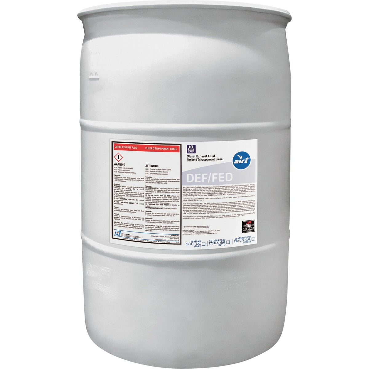 Air1® Diesel Exhaust Fluid (DEF), 208 L, Bottle
