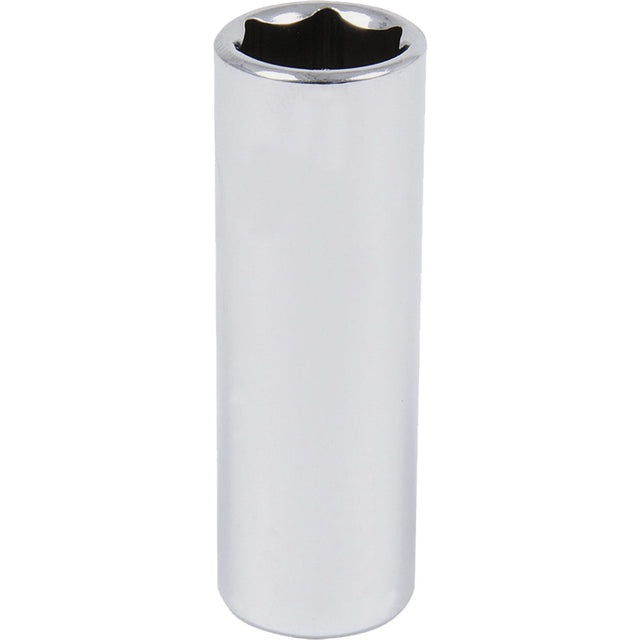 Chrome Socket, 9/16", 3/8" Drive, 6 Points, Deep