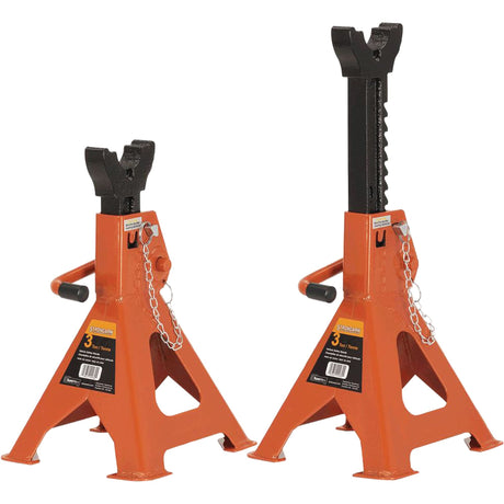 853B Jack Stands, Locking Handle/Ratchet, 3 Ton(s) Capacity, 11" - 16" H
