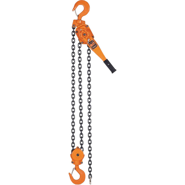 KLP Series Lever Chain Hoists, 5' Lift, 12000 lbs. (6 tons) Capacity, Steel Chain