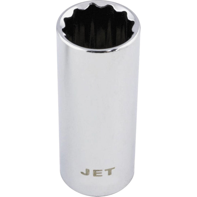 Chrome Socket, 17 mm, 3/8" Drive, 12 Points, Deep