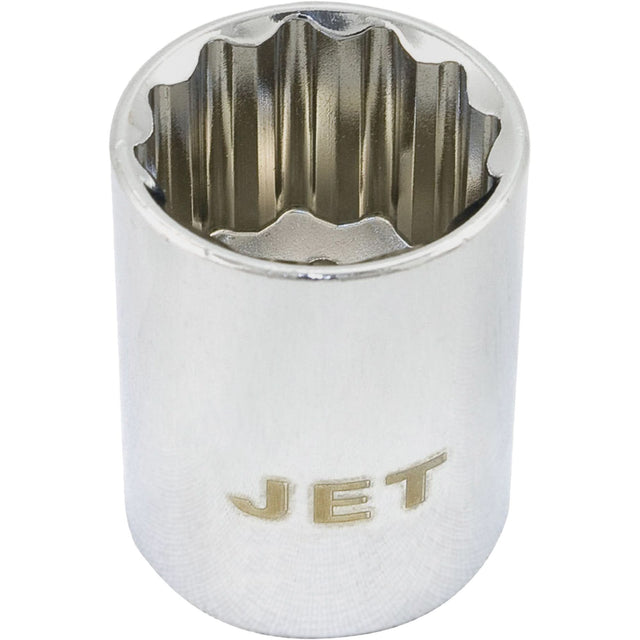 Chrome Socket, 1-1/8", 1/2" Drive, 12 Points