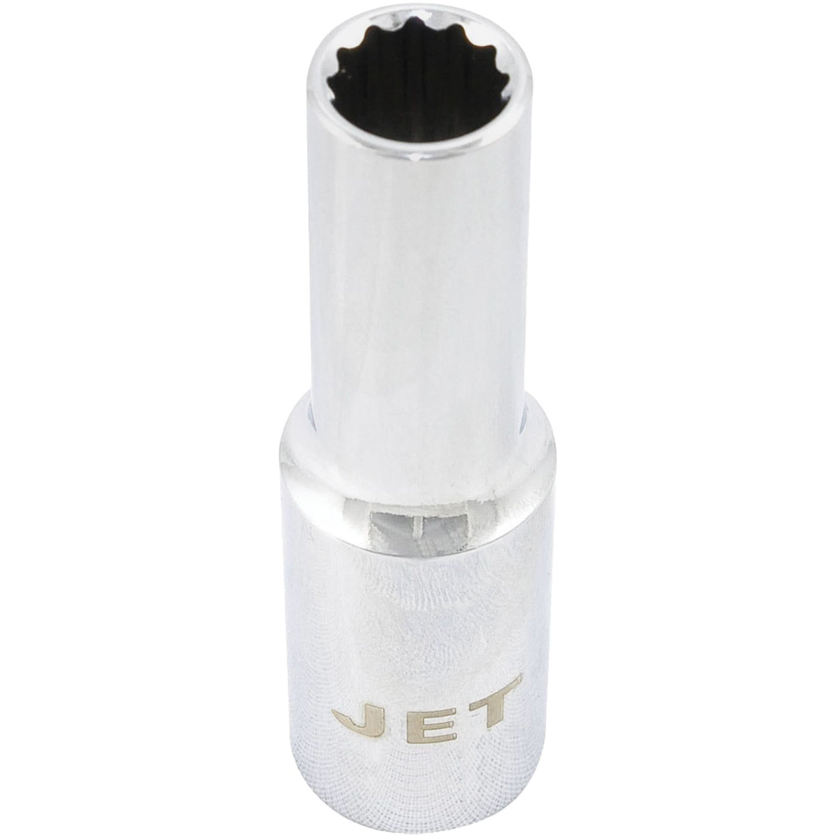 Chrome Socket, 7/16", 1/2" Drive, 12 Points, Deep