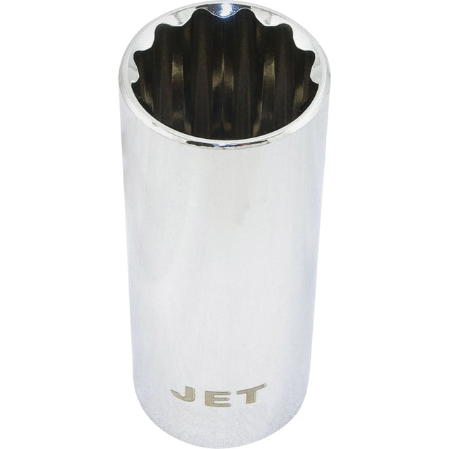Chrome Socket, 22 mm, 1/2" Drive, 12 Points, Deep