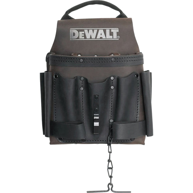 Electrician Tool Pouch, Multiple Tool Holder, Leather, 8 Pockets