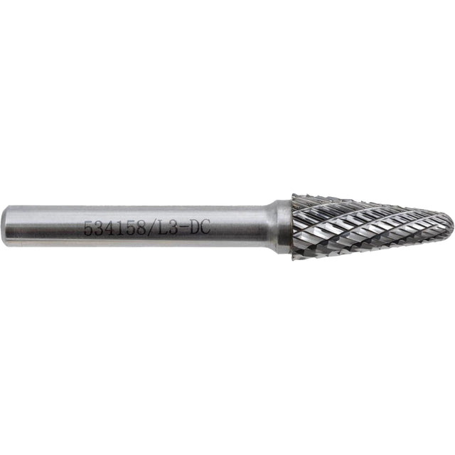 L3-DC JET-KUT Taper Shape Bur 9 (Radius End), 3/8" Dia.