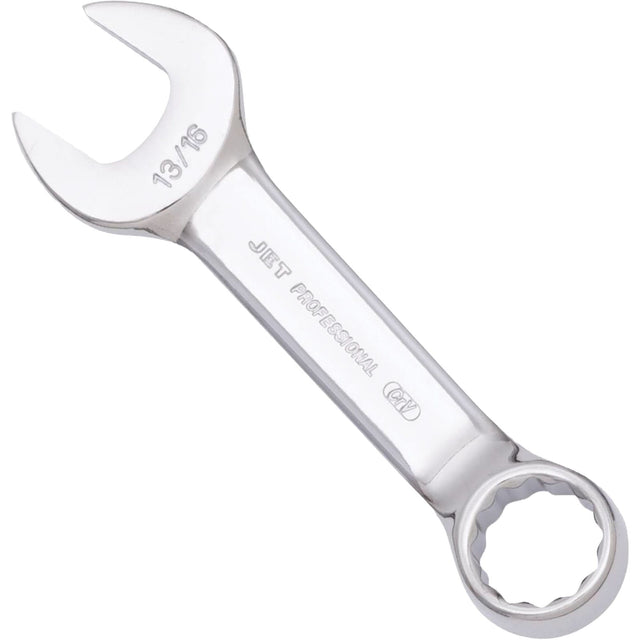 SAE Stubby Combination Wrench, 13/16", Polished Finish