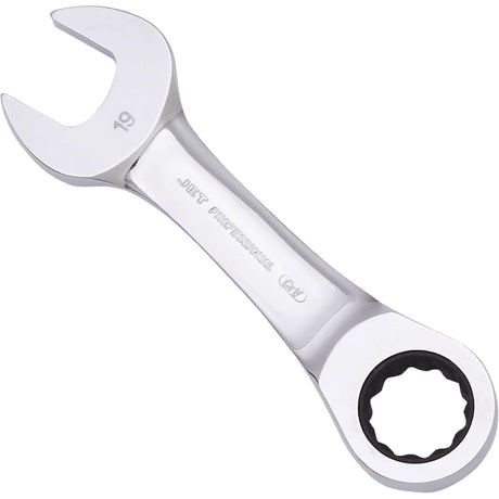 Metric Ratcheting Stubby Combination Wrench