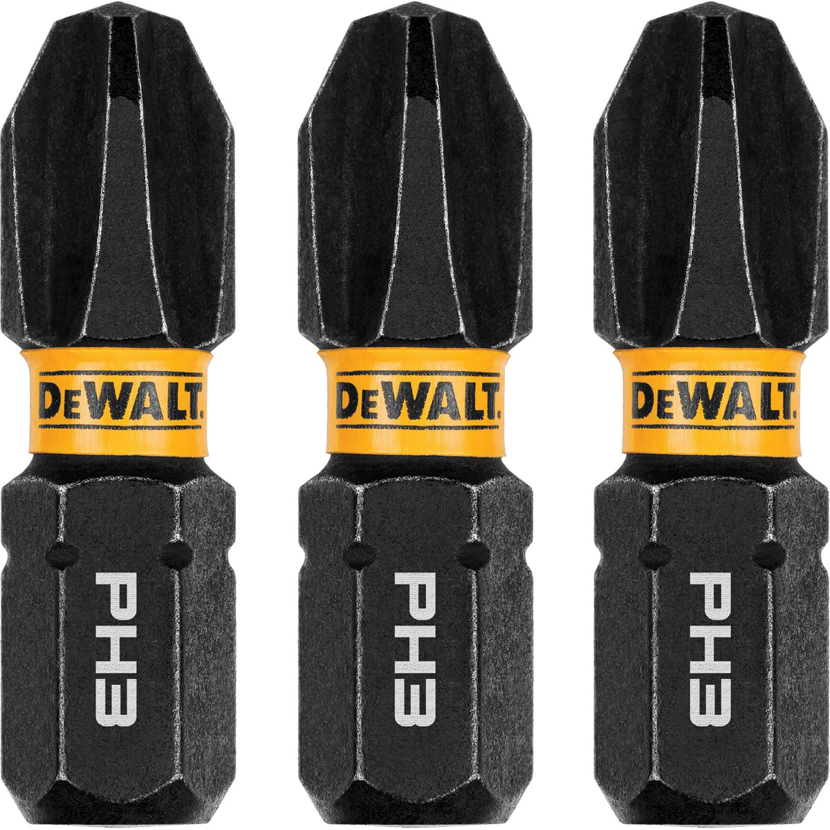 3-Piece FLEXTORQ® Impact Screwdriving Bits, Phillips, #3, 1/4" Drive