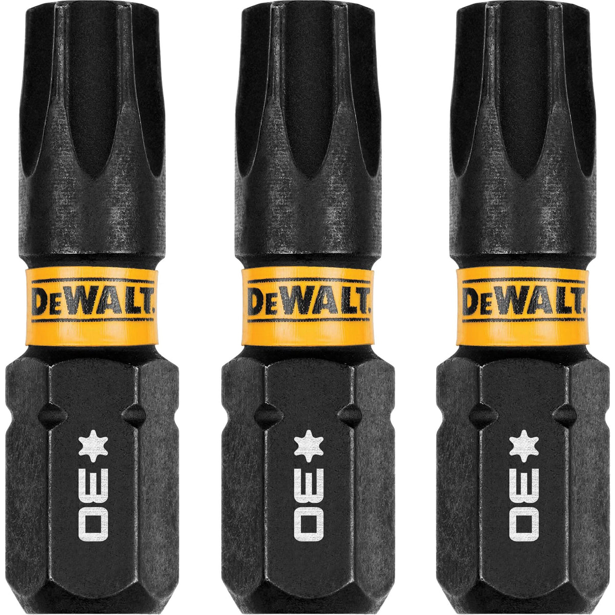 3-Piece FLEXTORQ® Impact Screwdriving Bits, Torx, T-30, 1/4" Drive
