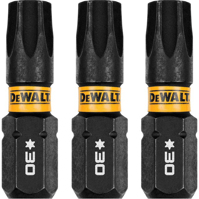 3-Piece FLEXTORQ® Impact Screwdriving Bits, Torx, T-30, 1/4" Drive