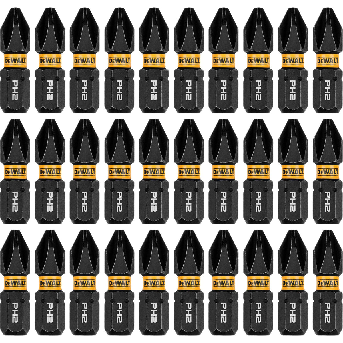 30-Piece FLEXTORQ® Impact Driver Bit Set, Phillips, #2, 1/4" Drive