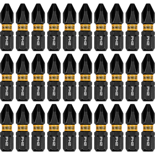 30-Piece FLEXTORQ® Impact Driver Bit Set, Phillips, #2, 1/4" Drive