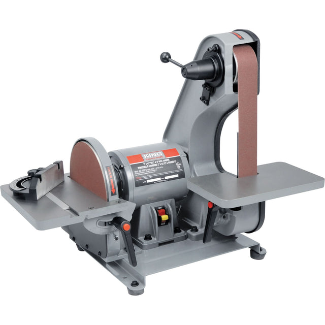 Belt & Disc Sander, 1" W x 42" L/2" W x 42" L Belt, 8" Disk