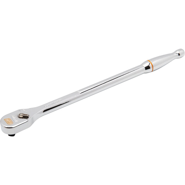 120XP™ Full Polish Chrome Extra Long Handle Teardrop Ratchet, 1/4" Drive, Ergonomic Handle