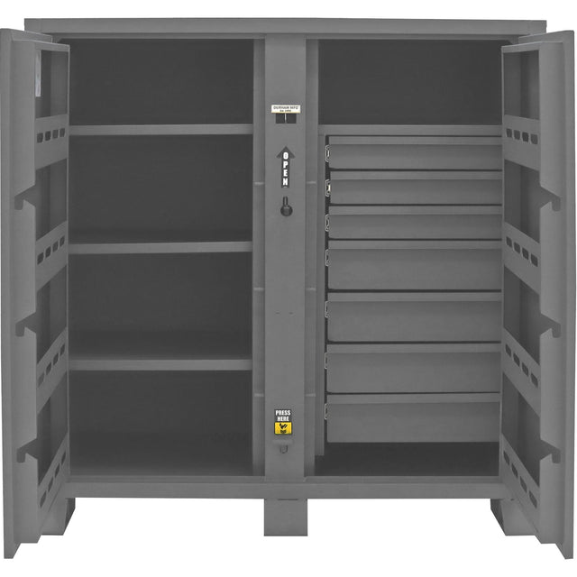 Jobsite Storage Cabinet, Steel, 59 Cubic Feet, Grey