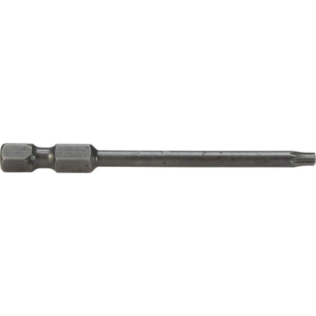 Torx Power Drive Bit, T-10 Tip, 1/4" Drive Size, 6" Length