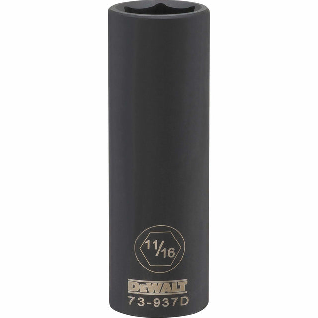 Socket, Impact, 11/16", 1/2" Drive, 6 Points