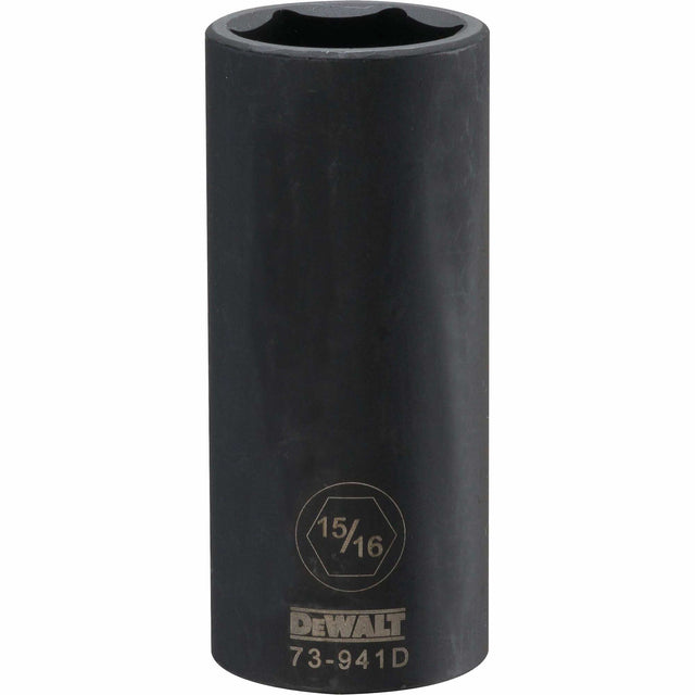 Socket, Impact, 15/16", 1/2" Drive, 6 Points