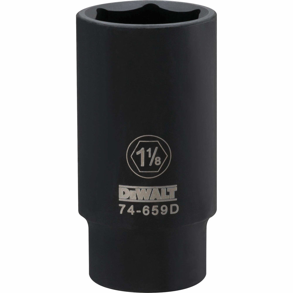 Socket, Impact, 1-1/8", 1/2" Drive, 6 Points