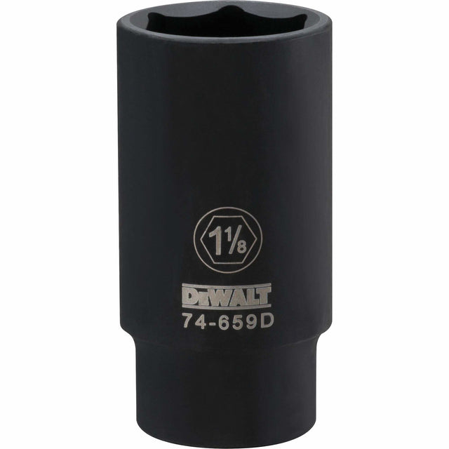 Socket, Impact, 1-1/8", 1/2" Drive, 6 Points