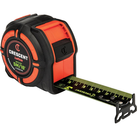 WORKHORSE NITE EYE Tape Measure, 1-1/4" x 16'/5 m, Metric/SAE Graduations