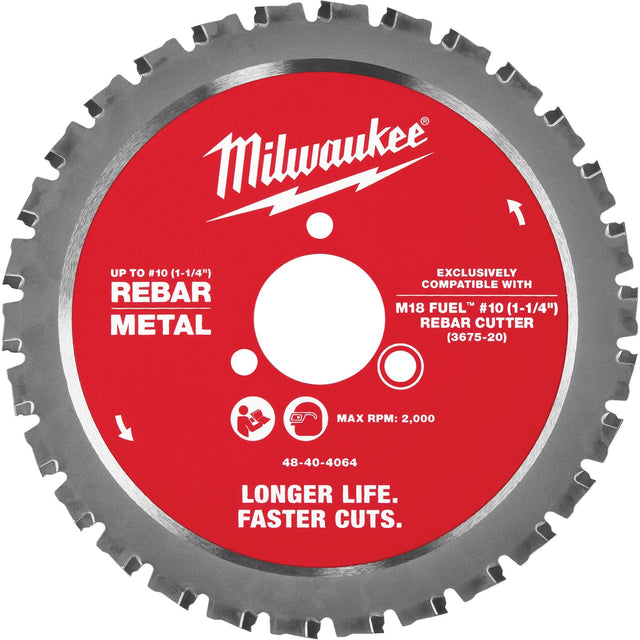 #10 (1-1/4”) Rebar Cutting Blade, 1-1/4"