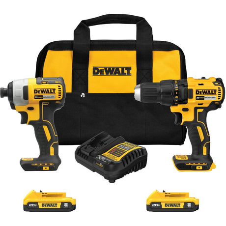 Drill & Impact Driver Combo Kit, Lithium-Ion, 20 V