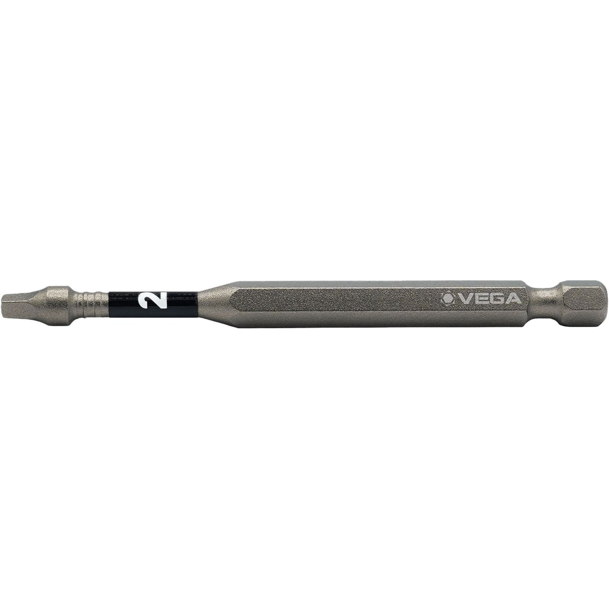 Impactech® Power Bit, Square, #2 Tip, 1/4" Drive Size, 3-1/2" Length